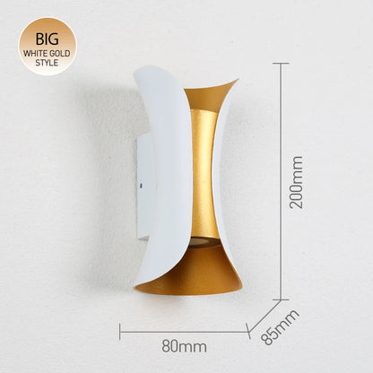 Zenthra Wandlamp Zwart LED 6W 10W Aluminium IP65 Waterdichte Wandlampen voor Buiten en Binnen