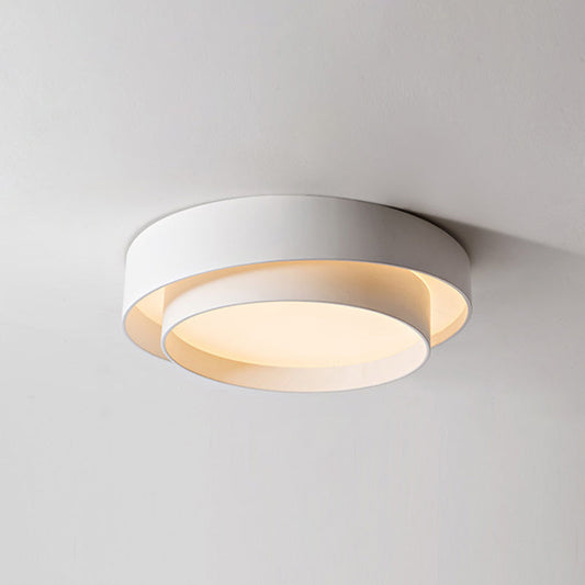 Zenthra Witte Metalen Plafondlamp - Scandinavische Stijl LED Plafonnière voor Slaapkamer