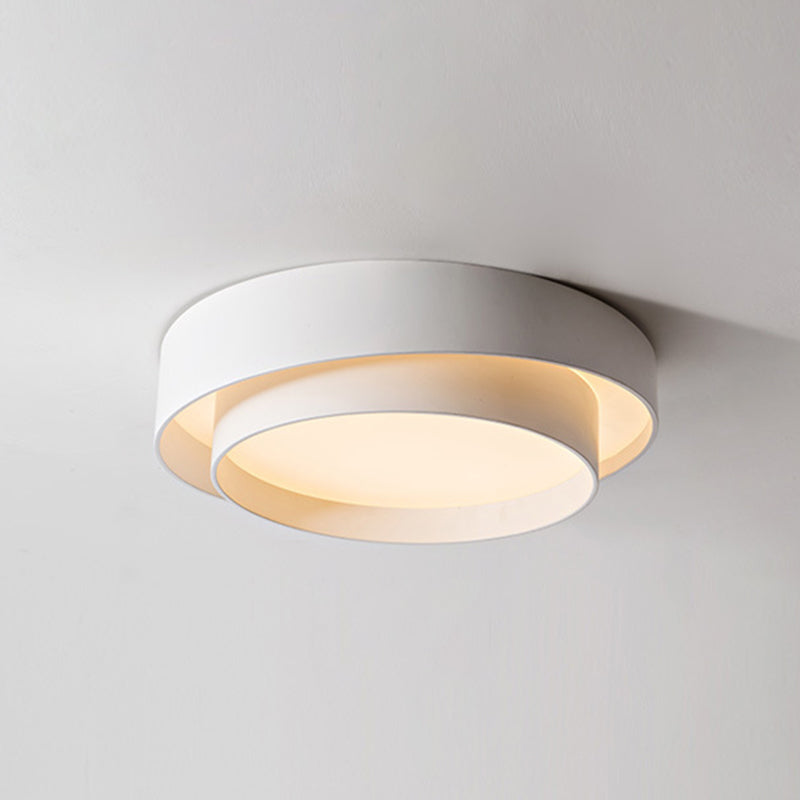 Zenthra Witte Metalen Plafondlamp - Scandinavische Stijl LED Plafonnière voor Slaapkamer