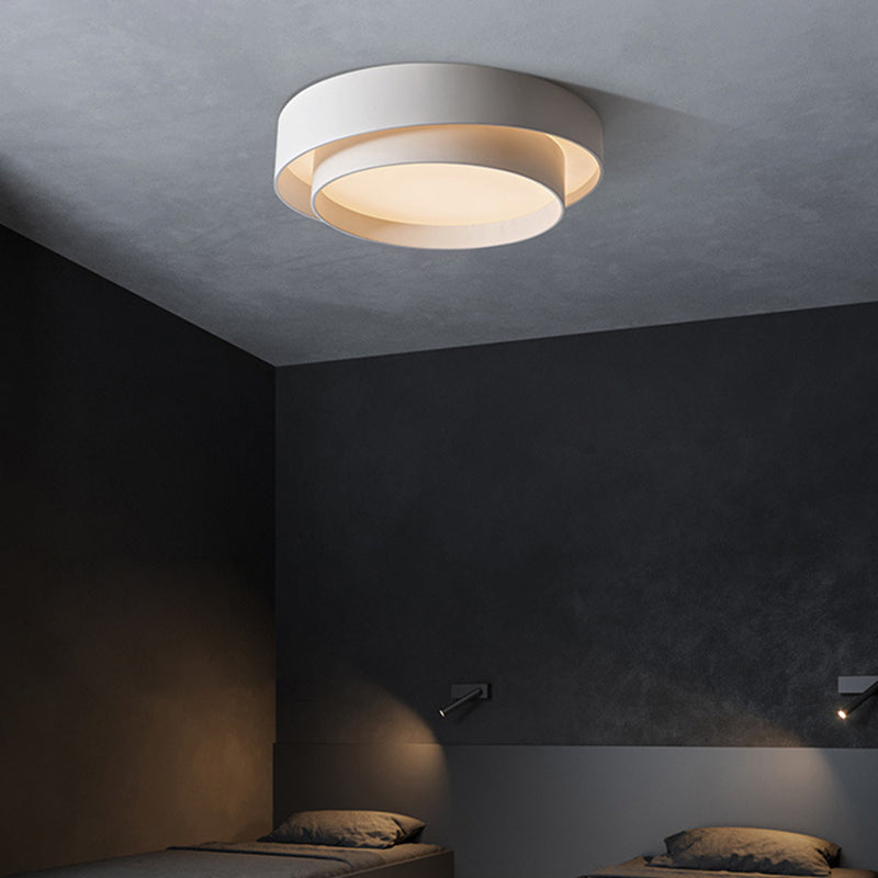 Zenthra Witte Metalen Plafondlamp - Scandinavische Stijl LED Plafonnière voor Slaapkamer