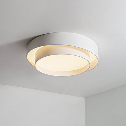Zenthra Witte Metalen Plafondlamp - Scandinavische Stijl LED Plafonnière voor Slaapkamer