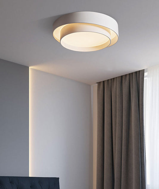 Zenthra Witte Metalen Plafondlamp - Scandinavische Stijl LED Plafonnière voor Slaapkamer