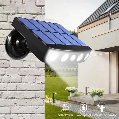 Zenthra Zonne Energie Buitenlamp met Bewegingssensor - 3 Modi Waterdichte Solar Tuinverlichting voor Veiligheid en Stijl 0
