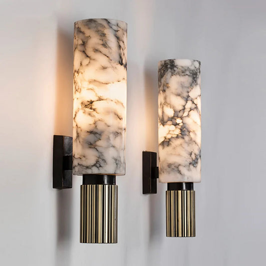 Zenthra Zonne Energie Marmer Wandlamp - Luxe Muurlamp voor Binnengebruik