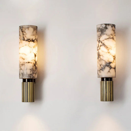 Zenthra Zonne Energie Marmer Wandlamp - Luxe Muurlamp voor Binnengebruik