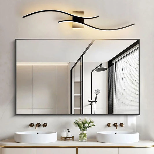 Zenthra Zwarte Wandlampen LED voor Binnen - Moderne Muurlamp voor Slaapkamer en Gang 1