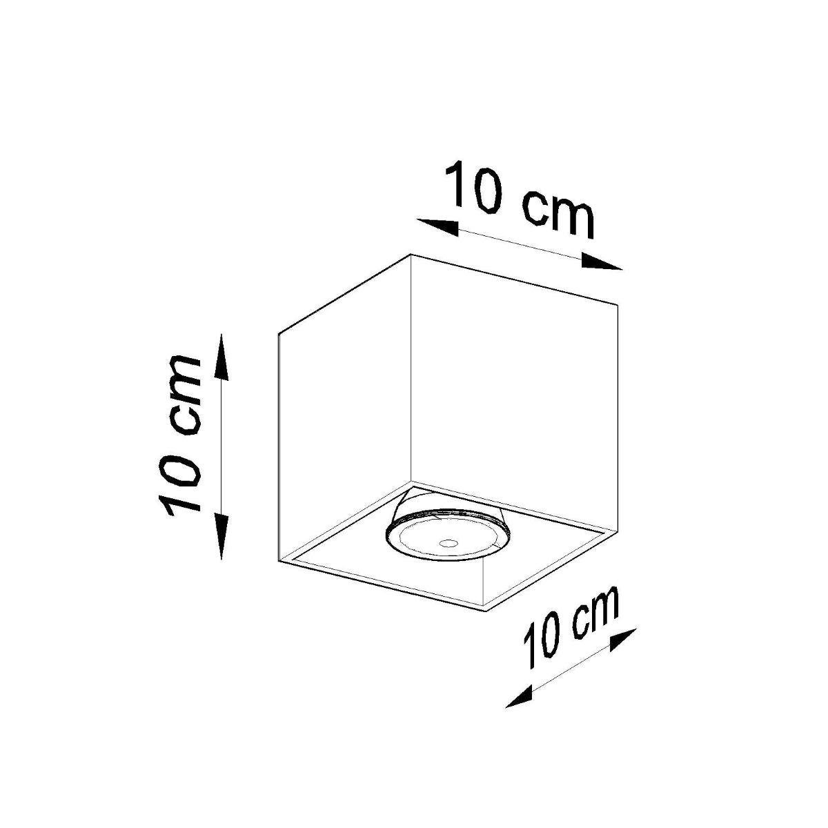 Zwarte LED Plafondlamp QUAD - Moderne Plafondlamp met Up/Down-Licht voor Stijlvol Interieur 4