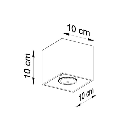 Zwarte LED Plafondlamp QUAD - Moderne Plafondlamp met Up/Down-Licht voor Stijlvol Interieur 4