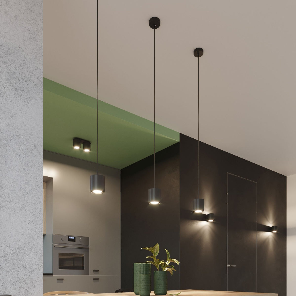 Zwarte Plafondlamp Orbis 2 - Modern Design Plafonniere voor Stijlvol Interieur 6