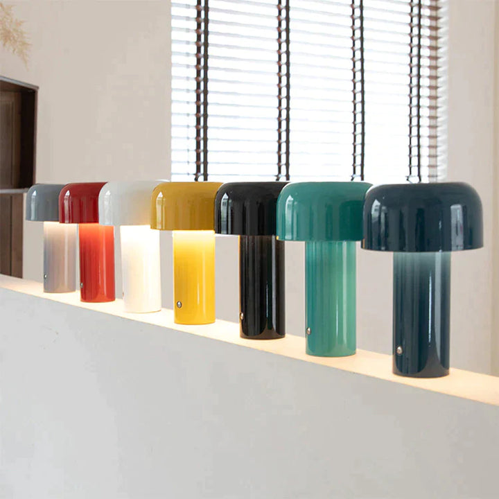 Zenthra | Oplaadbare LED Paddenstoel Tafellamp Moderne Draadloze Ontwerp Lamp voor Woonkamer, Slaapkamer & Kantoor