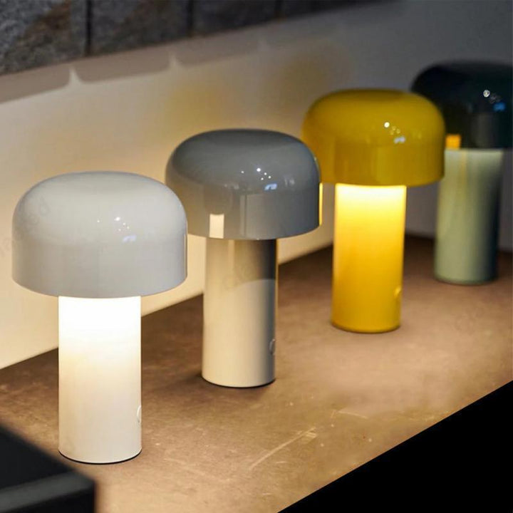Zenthra | Oplaadbare LED Paddenstoel Tafellamp Moderne Draadloze Ontwerp Lamp voor Woonkamer, Slaapkamer & Kantoor