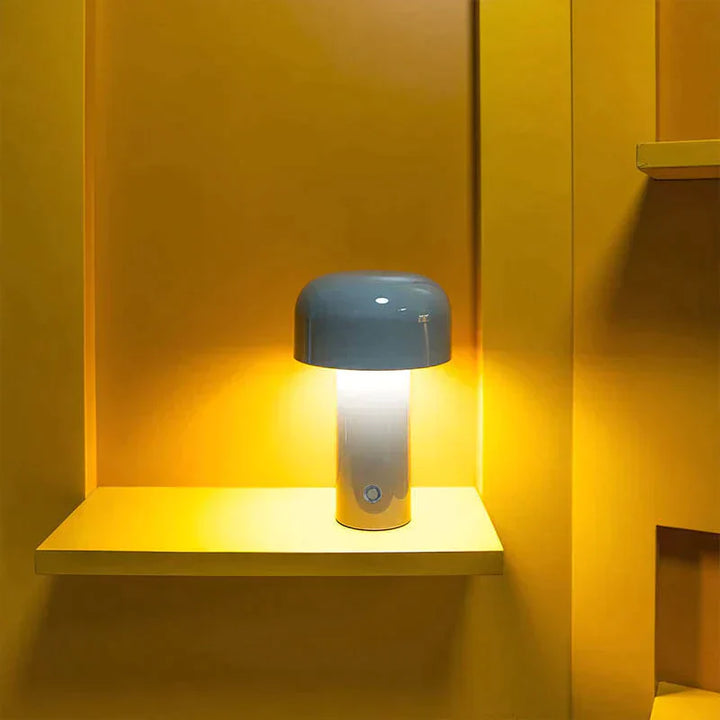 Zenthra | Oplaadbare LED Paddenstoel Tafellamp Moderne Draadloze Ontwerp Lamp voor Woonkamer, Slaapkamer & Kantoor