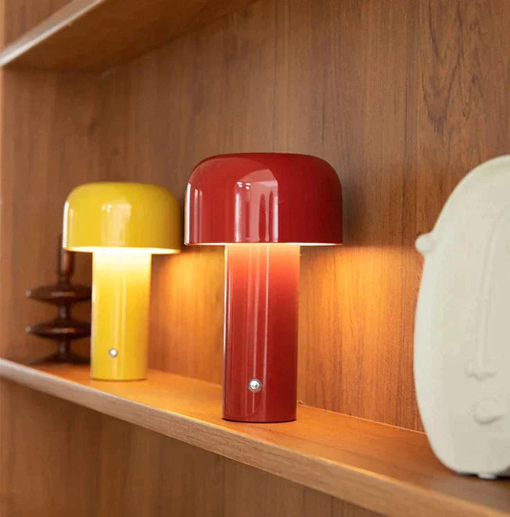 Zenthra | Oplaadbare LED Paddenstoel Tafellamp Moderne Draadloze Ontwerp Lamp voor Woonkamer, Slaapkamer & Kantoor
