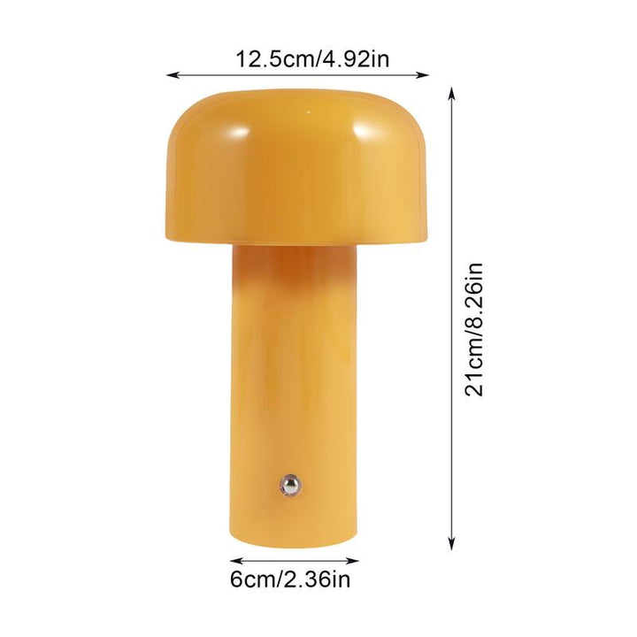 Zenthra | Oplaadbare LED Paddenstoel Tafellamp Moderne Draadloze Ontwerp Lamp voor Woonkamer, Slaapkamer & Kantoor