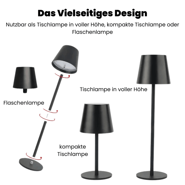 LED Tafellamp – Draadloos, Touch Control & Dimbaar Licht